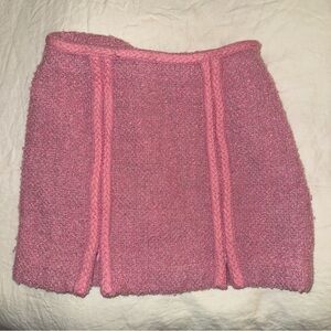 Pink Textured Women's Skirt